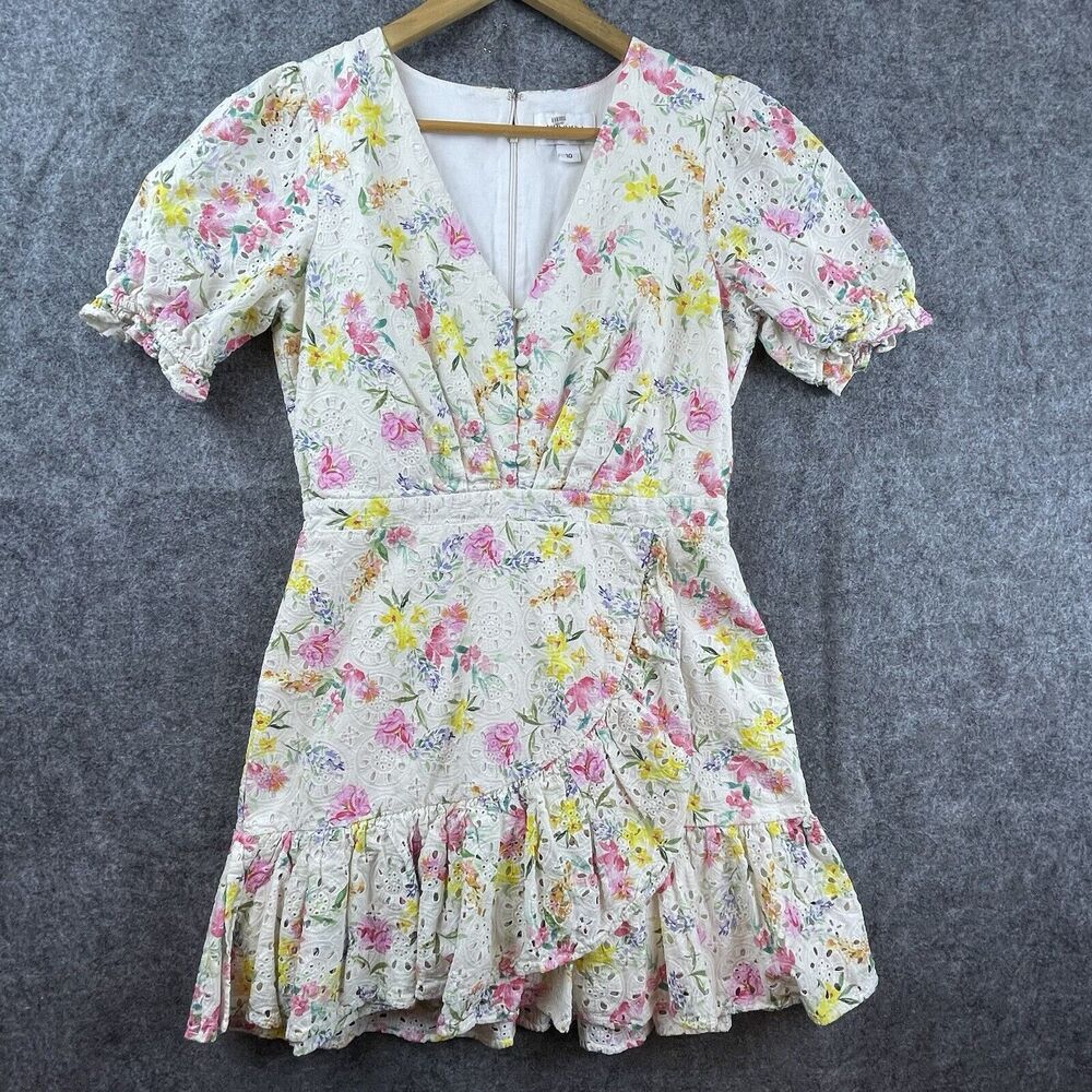 Yumi Kim Dress Womens 10 Eyelet Ruffle Romantic Girly Country Cottage Coquette